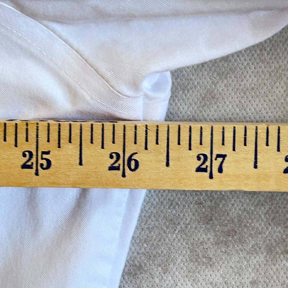Stafford Travel 365 Mens XL 17-17.5 36-37 White Regular‎ Fit Dress Shirt Repreve - Picture 5 of 9
